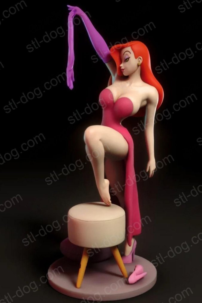 美女与野兽(Jessica Rabbit) 3D打印图纸